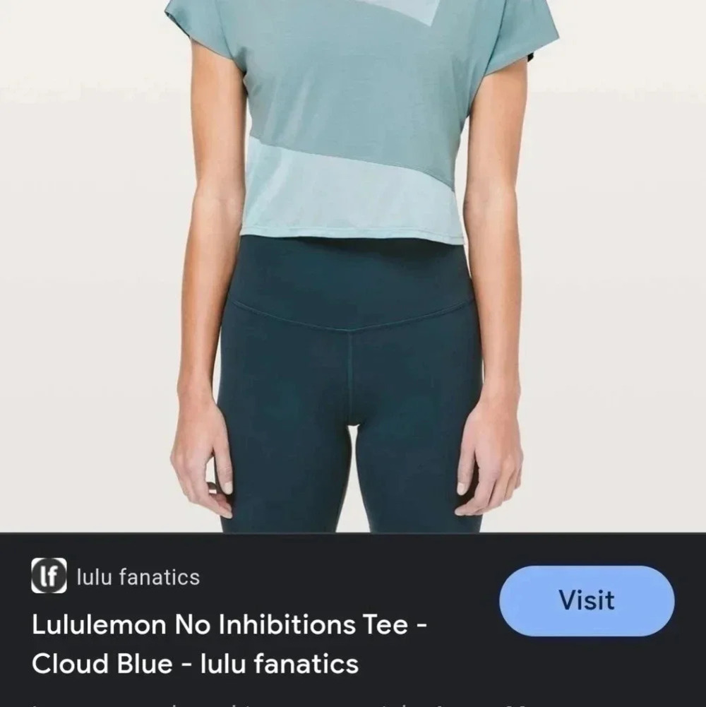 Lulemon no  inhibitions tee green - Picture 6 of 16